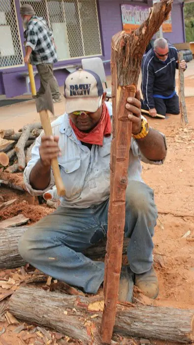 Patrick Ferguson at a Punu Workshop in Port Augusta