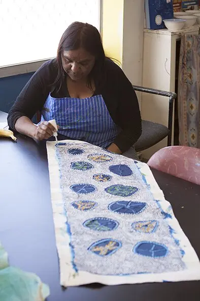 Ceduna artists and Ku Arts board member Josephine Lennon